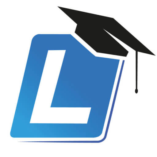 Zdjęcie to uproszczone, minimalistyczne logo szkoły nauki jazdy.